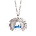 thumbnail image 1 of Pendentif Collier Tournesol Motif Point de Repère Bleu Angleterre Londres Médaillon Bijoux, 1 of 3