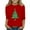 Red#2, variant on SERTG Kids Tops 3/4 Long Sleeve Round Neck Cute Casual Comfortable Festive Print Everyday Top Christmas Gifts for Boys and Girls 3-12 Years(Black,3-4 Years)