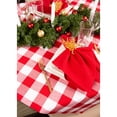 thumbnail image 6 of DII 52x52" Modern Cotton Buffalo Check Tablecloth in Red and White, 6 of 6