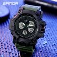 thumbnail image 3 of Sanda Men's Watches Sports Outdoor Waterproof Military Wrist Watch Date Multi Function Tactics LED Alarm Stopwatch, 3 of 5