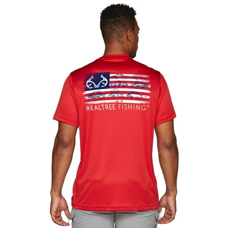Realtree Men s Plymouth Fishing Short Sleeve Performance Shirt