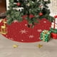 thumbnail image 4 of Adornos navideños, falda para árbol de Navidad de 35 pulgadas, decoración para la base del árbol de Navidad, falda para árbol para fiesta de Feliz Navidad, decoración de copos de nieve navideños, fald, 4 of 6