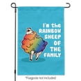 thumbnail image 2 of I'm The Rainbow Sheep of the Family Gay Pride Garden Yard Flag, 2 of 3