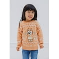thumbnail image 2 of Bluey Bingo Christmas Little Girls Cotton Gauze Long Sleeve Sweater Orange 7-8, 2 of 5