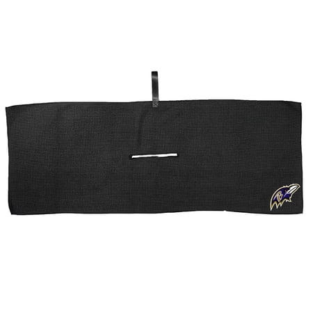 Black Baltimore Ravens 16 x 40 Microfiber Golf Towel