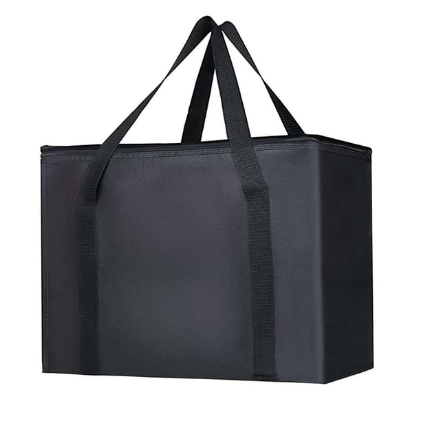 Insulated Bag Reusable Grocery Shopping Bag for Office Picnic Camping Black Walmart