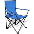 thumbnail image 6 of 2 pcs Camping Folding Portable Chairs Outdoor Fishing Beach Multi Colours, 6 of 15