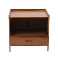 thumbnail image 2 of 16.5"L*11.8"W*15.7"H Wood Nightstand with 1 Storage Drawer, Bedside Table for Bedroom Storage Brown, 2 of 9