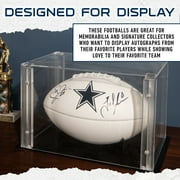 Franklin Sports NFL Dallas Cowboys Autograph Football - Official Size White Panel Souvenir Football for Autographs + Signatures - NFL Team Fan Shop Memorabilia Football for Display