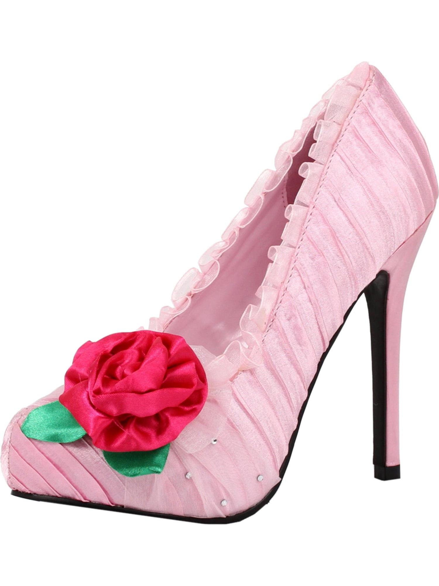 pale pink heeled shoes