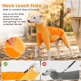 thumbnail image 7 of ROZKITCH Warm Dog Winter Coat Windproof Adjustable Turtleneck Fleece Dog Jacket for Halloween and Christmas Pajamas for Medium Dogs,Orange,2XL, 7 of 7