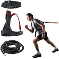 thumbnail image 1 of YNXing Resistance Training Rope Explosive Force Bounce Physical Training Resistance Rope Improving Stamina and Strength (Black-9.8FT Kit), 1 of 4
