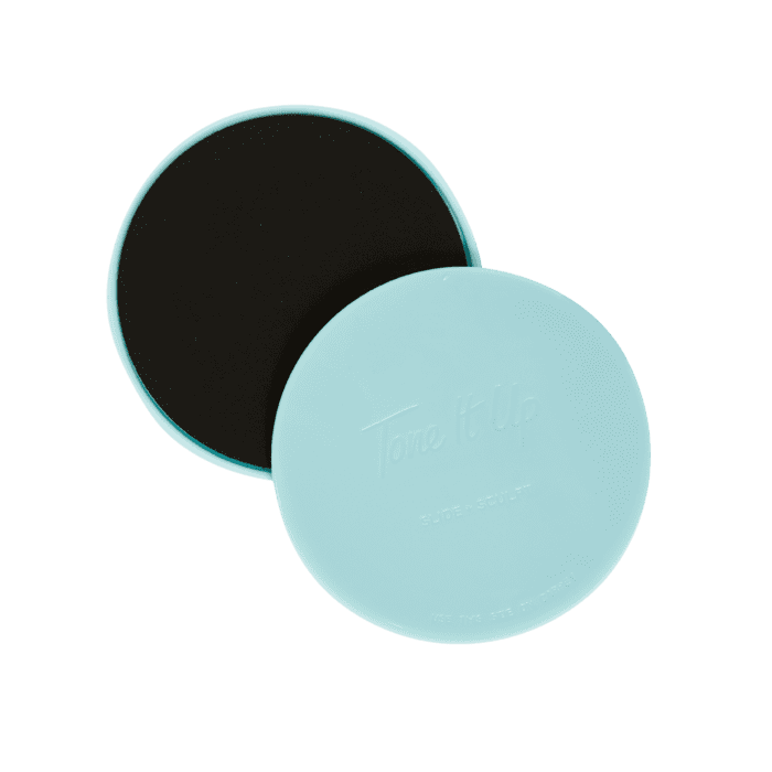 Tone It Up Exercise Sliders N' Sculpt Discs for Toning, Set of 2, Teal