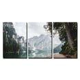 thumbnail image 2 of wall26 - 3 Piece Canvas Wall Art - Landscape with Mountain and Lake - Modern Home Art Stretched and Framed Ready to Hang - 24"x36"x3 Panels, 2 of 4