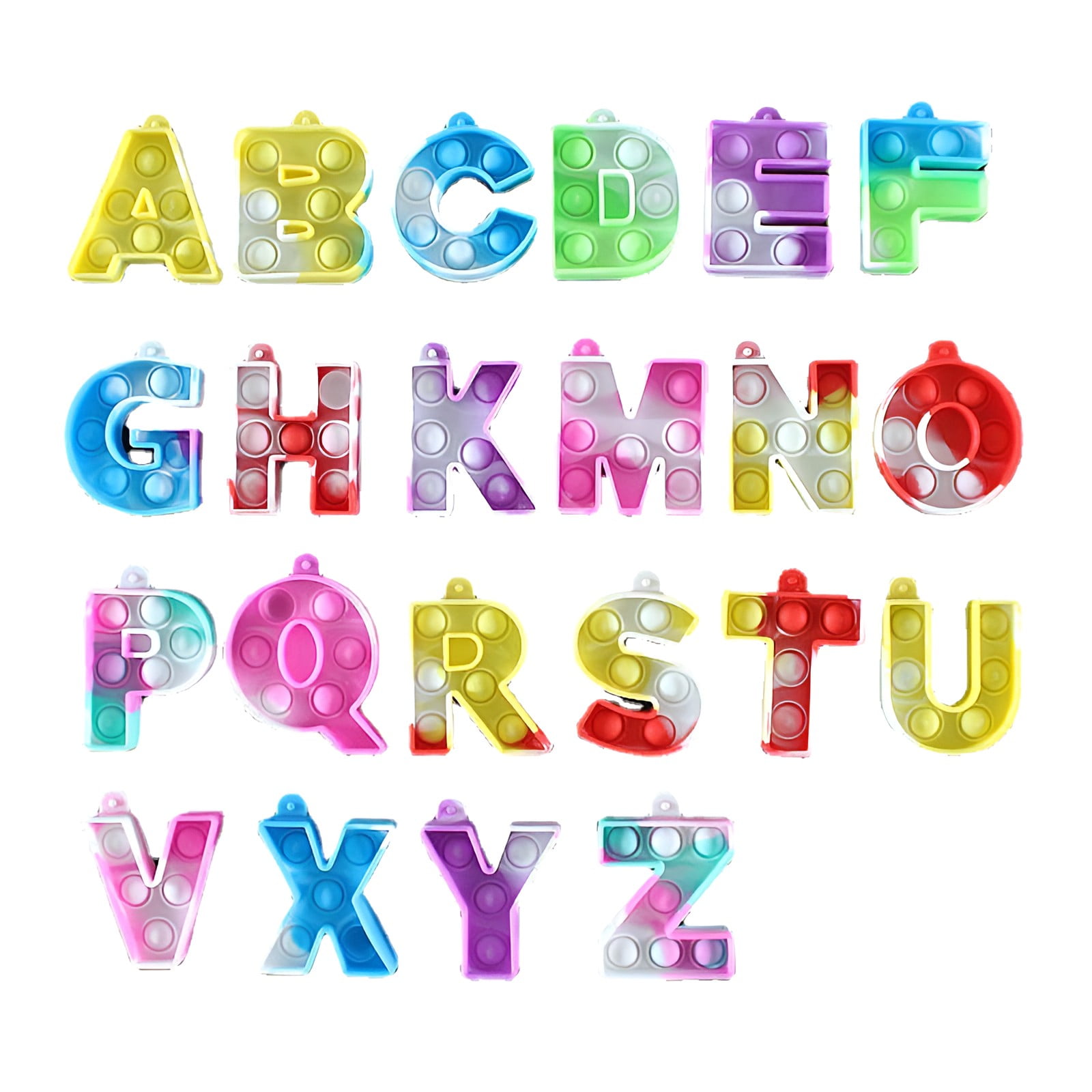 Poppers Fidget Toy Push Pop Bubble Fidget Sensory Toy ABC Sensory Push Pop  Bubble Toys 26-pack quantity For ADHD, autism, special needs, preschool and  kindergarten education and learning materials - Walmart.com