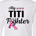 thumbnail image 4 of Inktastic Breast Cancer Awareness My Titi is a Fighter Long Sleeve Youth T-Shirt, 4 of 5