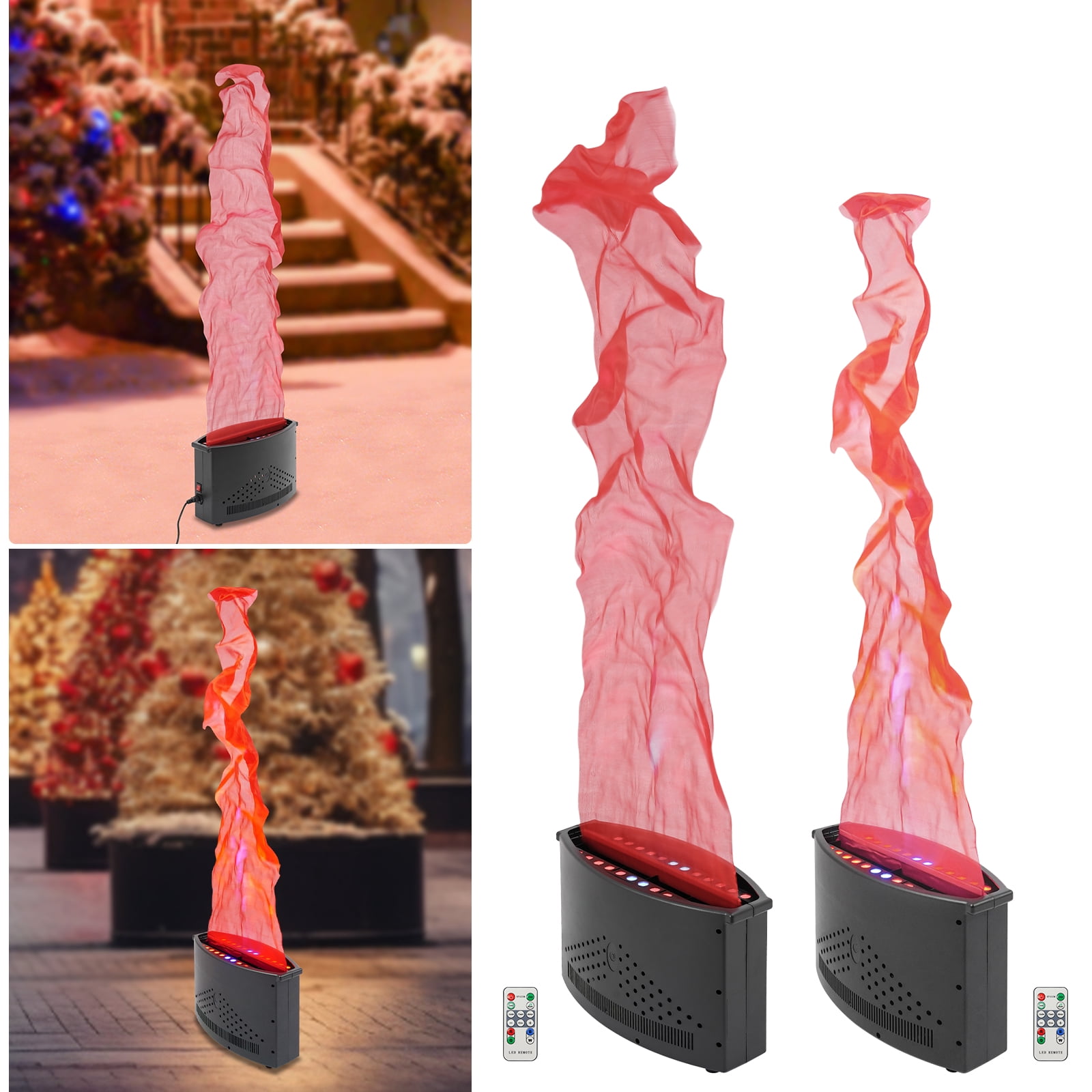 Fake Fire Flame Light, Artificial Simulated Fire Atmosphere Lamp, Fake Fire Flame Light for Stage DJ Party Lighting