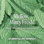Dr. Bronner's Toothpaste - Spearmint - 5oz - Whitening, Natural & 70% Organic - Adults, Teens Children 3 and Above