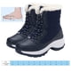 thumbnail image 2 of Botines impermeables Botines cálidos de felpa antideslizantes Tallas grandes (Azul oscuro 42), 2 of 7
