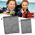 thumbnail image 2 of Drawstring Mesh Bag Thiened Mesh Ladry Bag Outdoor Stge Tool Travel, 2 of 9