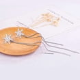 thumbnail image 4 of Minnieouse 1 par de pendientes de plata para mujer, pendiente de copo de nieve, hermosa decoración, novia, niñas, señora, joyería, adornos Ropa, zapatos y accesorios Miscelánea, 4 of 6