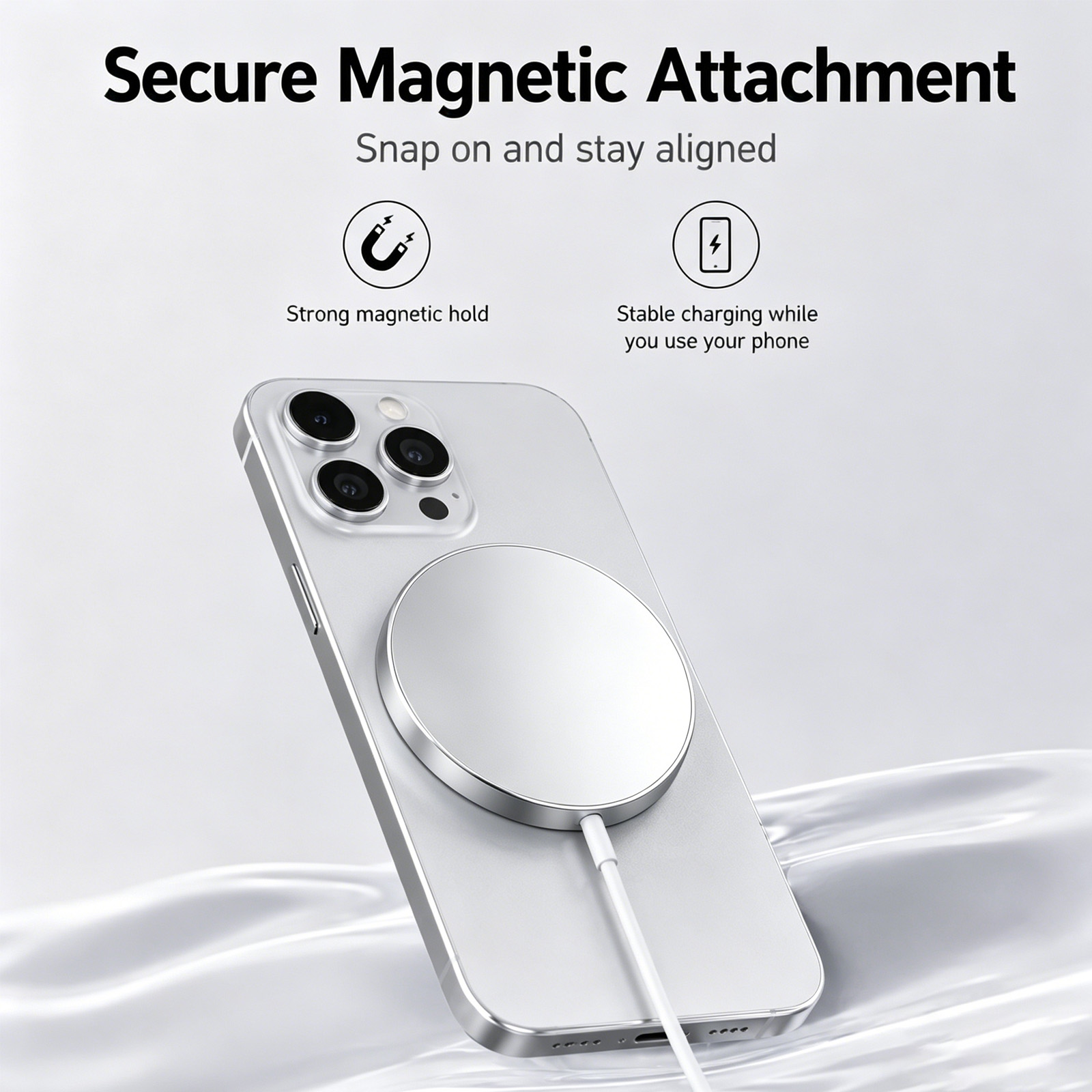 Pwuql 15W Wireless Charger for iPhone and Samsung photo 5