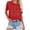 Red, variant on Plus Size Summer Shirt for Women Casual Printed Short Sleeve Crew Neck Tshirt Trendy Lighweight Tops (XS, Yellow)