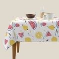 thumbnail image 5 of Zufioo Watermelon And Lemon Print Square Decorative Tablecloth, Wrinkle-resistant, Waterproof and Oil-resistant Tablecloth Coffee Table Cloth, Suitable for Restaurants-60"x60", 5 of 8