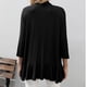 thumbnail image 4 of Blusa de manga 3/4 para mujer, informal, cómoda, de color sólido. Pompotops qwe20479, 4 of 9