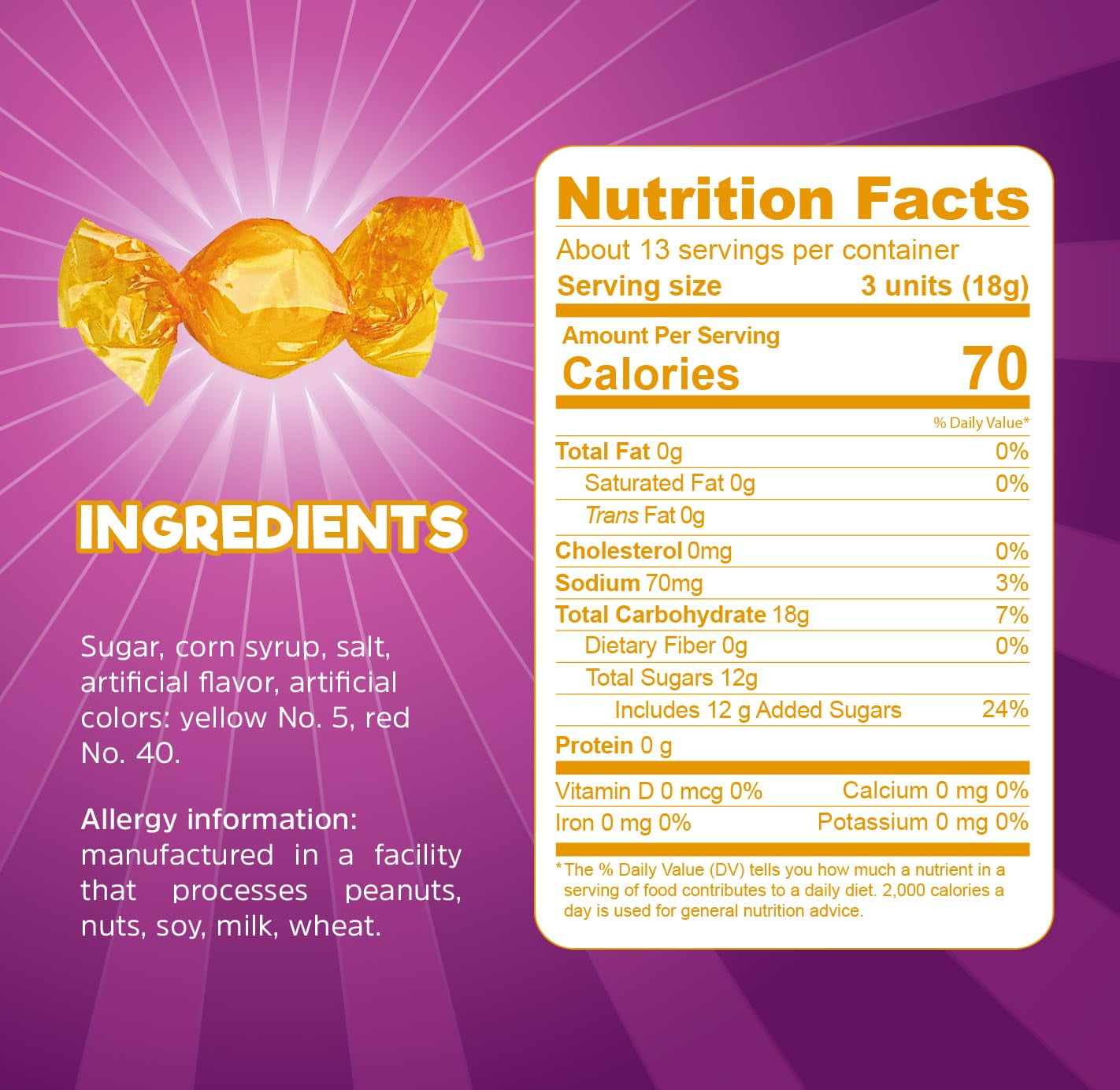 (5 pack) Colombina Butterscotch Discs, 8 oz (12-Pack)