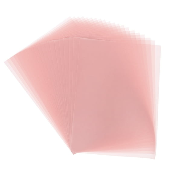 40 Sheet Light Pink Transparency 11.7" x 8.2" Printable Vellum Paper for Printing Wedding Invitations