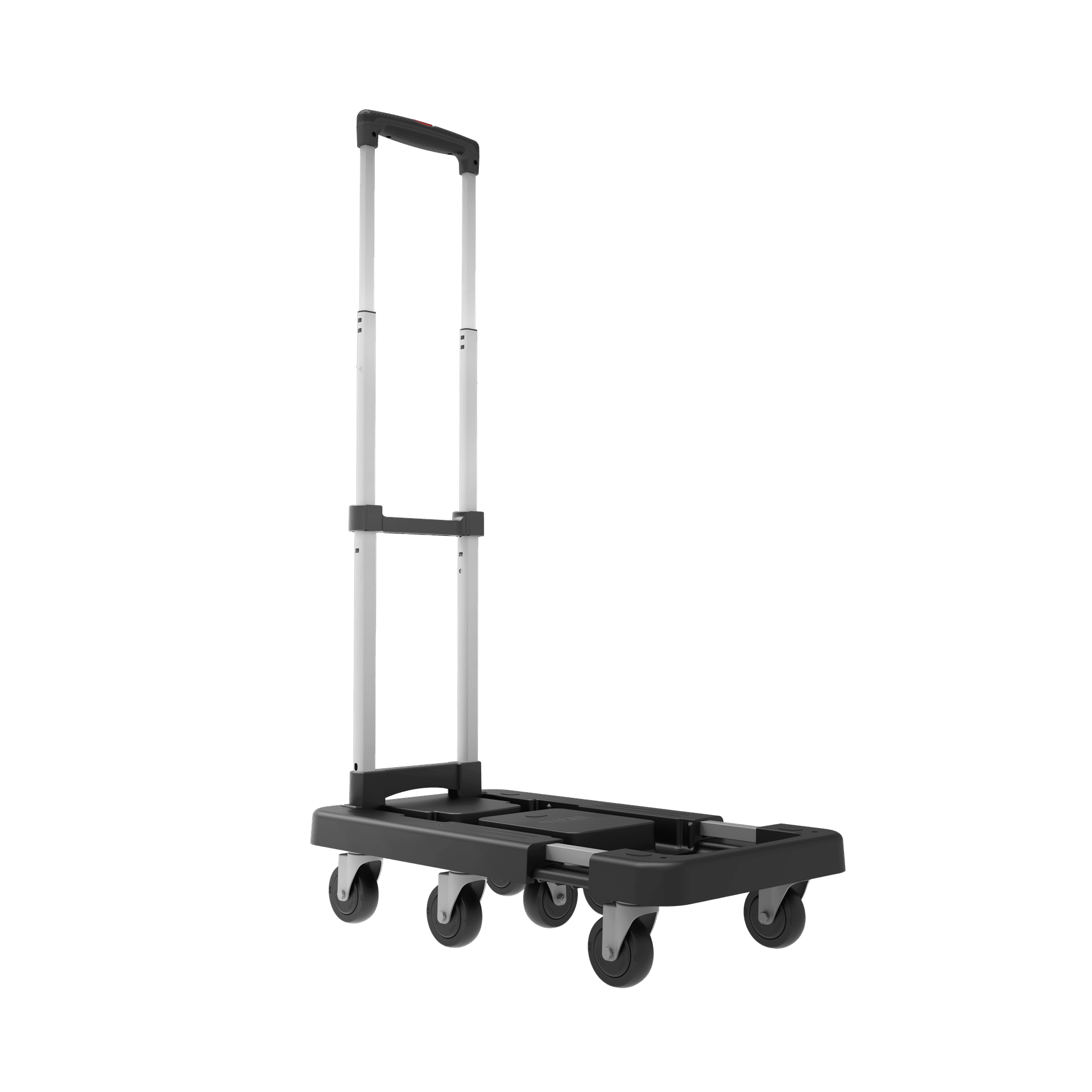 Folding Hand Truck with Telescoping Handle, 300 lb Capacity Adjustable Dolly, Heavy-Duty Portable Utility Cart for Moving Boxes, Luggage and Equipment