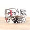 thumbnail image 7 of Fashionable Various Scenes Personalized Printing Pin Buckle Design Pin Buckle Belt Punk Belt Alloy Buckle Head Belt With Skull Pattern KOREAN WHITE, 7 of 7