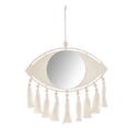thumbnail image 2 of Tongina Macrame Hanging Wall Mirror, Macrame Fringe Decorative Mirror, Handmade Tassel Decorative Mirrors, for Office Dorm Decoration Round, 2 of 8