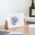 thumbnail image 6 of Picture Frames, Double Sided Acrylic Photo Frame for Desktop, Creativity Wood Base Pictures Frame with Versatility, Suit and Home Decor - 7inch, 6 of 8