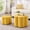 Yellow, variant on S-HOME Set of 2 Ottoman with Storage,Flower Shape Petal Ottoman,Upholstered Velvet Storage Ottoman Bench