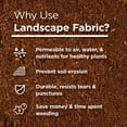 thumbnail image 6 of Gardien DuraWeb Ultimate Weed Barrier - Premium Non-Woven Landscape Fabric, High Air & Water Permeability, 70 GSM, Forged Fiber Technology, 3ft x 100ft, 6 of 12