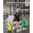 thumbnail image 2 of KFFKFF Hex Barbell with 2-Inch Diameter, 800 lbs Load Capacity, Knurled Handles for Enhanced Grip, Ideal for Weightlifting, Strength Training, and Home Gym Exercises like Squats, Deadlifts, 2 of 9