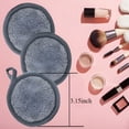 thumbnail image 5 of RAGUPEL Reusable Makeup Remover Pads 16 Pack Microfiber Cleansing Facial Rounds Wipes Face,Eyes,Lips Reusable Makeup Remover Cloths(3.15Inch), 5 of 7
