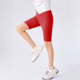 thumbnail image 7 of ATOGUTA Biker Shorts for Girls Size 4T-14 Kids Fashion Elastic High Waist Workout Running Shorts with Pockets Red, 7 of 7