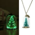 thumbnail image 6 of Jiyike Christmas Jewelry Mini Glass Dome Bottle Pendant Necklace Glow in Dark Christmas Tree Necklace for Party, 6 of 10