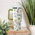 thumbnail image 4 of 40 Oz Western Tumbler With Handle, Cow Skull Coffee Travel Mug Cup Water Bottle, Western Decor, Gifts for Women, 4 of 6