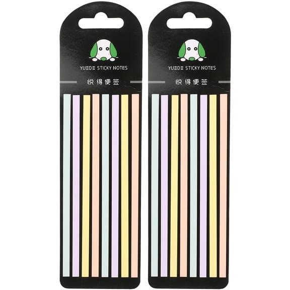 2 Bags Reading Stickers Fine Page Markers Notebook Sticky Tabs Colored Note Tabs Office Supplies