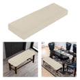 thumbnail image 1 of Funda para banco de comedor Macarena con estampado de elastano elástico beige, 1 of 8