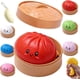 thumbnail image 1 of Cute Mystery Giant Dumpling Squishies Ball, Lindas Bola Compresión Misteriosa Roja Cara Feliz Oficina Casa, Masa Bollo Vapor Simulada, Juguete Sensorial Grande Anti-estrés Adulto, 1 of 6