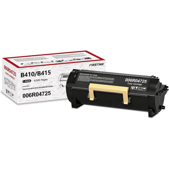 B410 B415 Black Toner Cartridge High Yield 006R04725 [with New Chip] Replacement for Xerox VersaLink B410 B415 B415DN B415VDN Printers Toner(1-Pack)