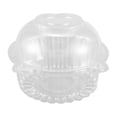 thumbnail image 3 of 50 X Single Plastic Clear Cupcake Holder / Cake Container Dome Muffin Carrier, 3 of 5