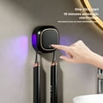 thumbnail image 4 of ACDANC 2026 New Household Toothbrush Holder & Sterilizer, Punch Free Wall Mounted Toothbrush Storage Organizer, Multifunctional Smart Uv Sanitizer, Modern Bathroom Accessories, 1Pc, Black, 4 of 7