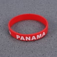 thumbnail image 4 of NUOLUX 6 Pcs Country Silicone Wristband Bracelet (Panama), 4 of 6
