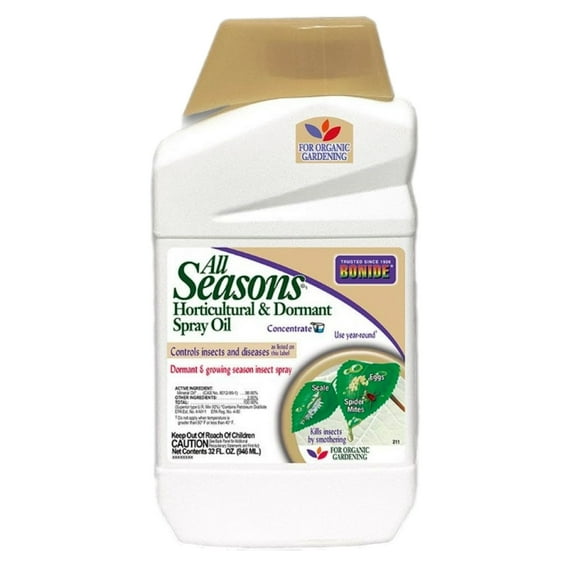Bonide 2116 All-Seasons Horticultural & Dormant Spray Oil Concentrate, 32 oz.